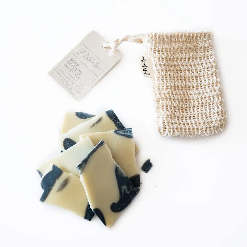 Soap offcuts in pouch